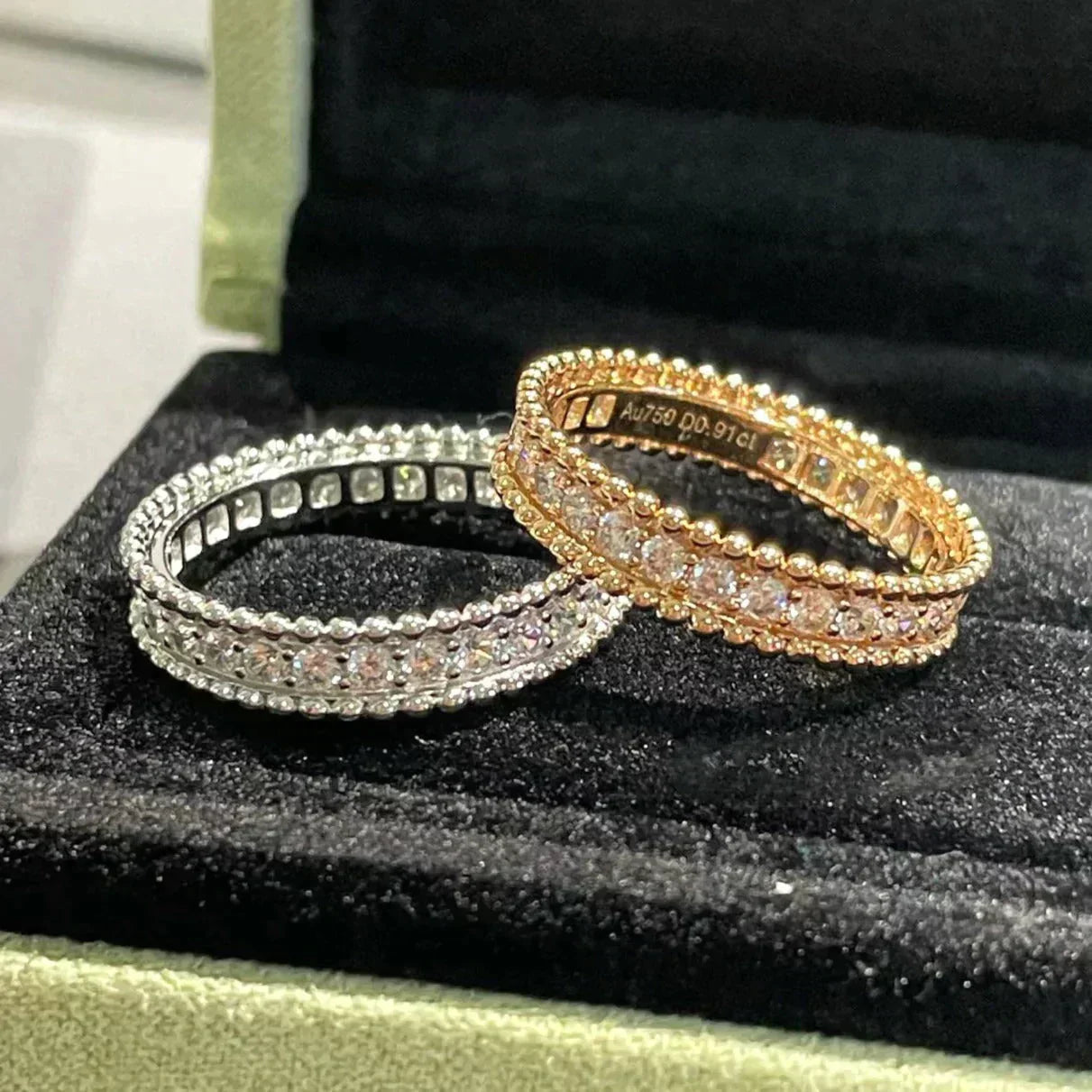 Mysitc PERLEE DIAMOND ROSE GOLD RING
