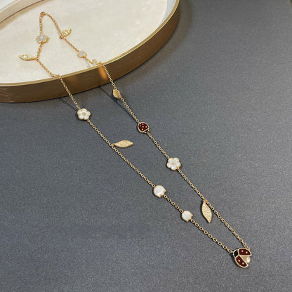 Mysitc LUCKY SPRING 15 MOTIFS GOLD NECKLACE