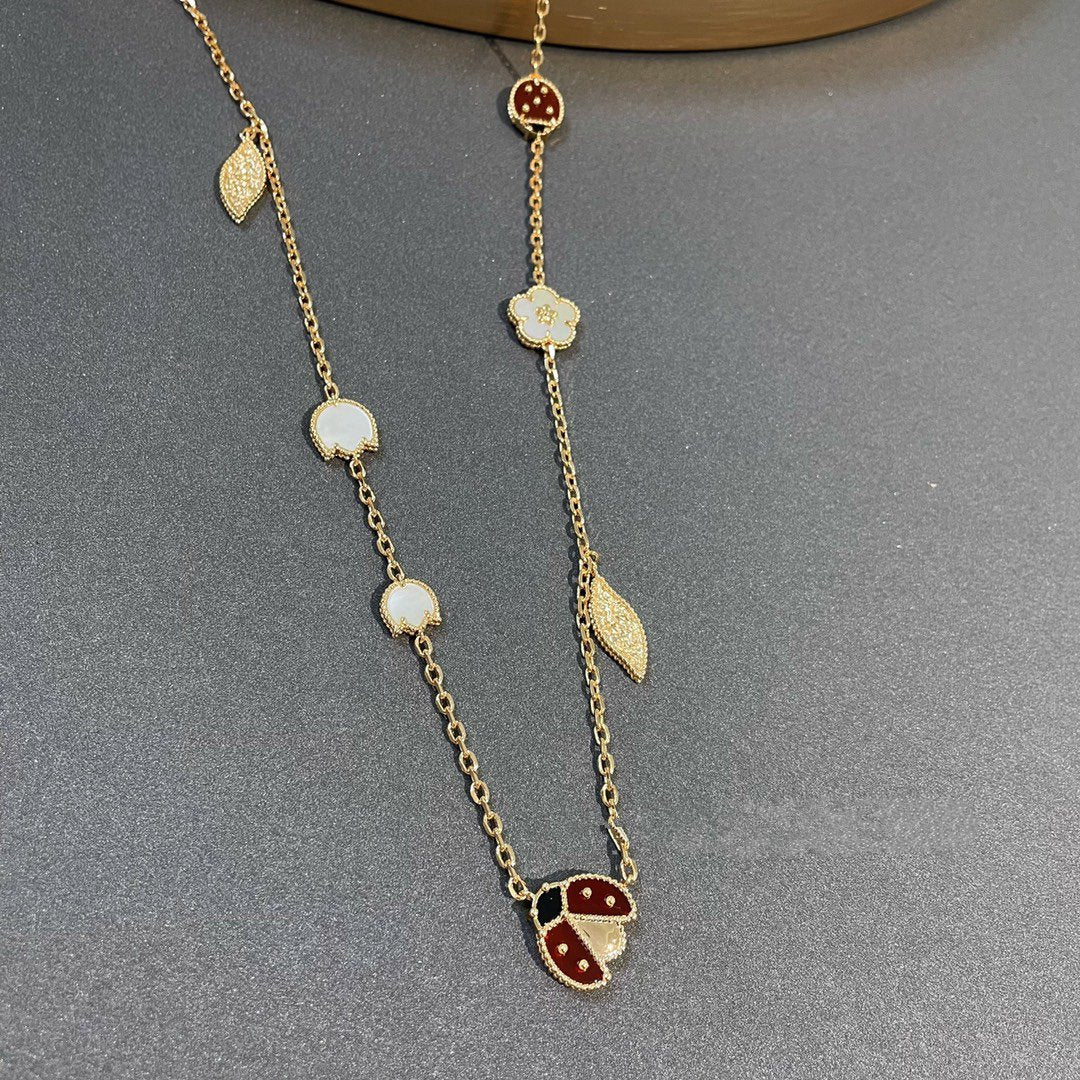 Mysitc LUCKY SPRING 15 MOTIFS GOLD NECKLACE