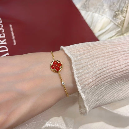 Mysitc SUN PEDANT CARNELIAN BRACELET