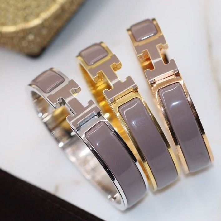 Mysitc H BRACELET 12MM BROWN
