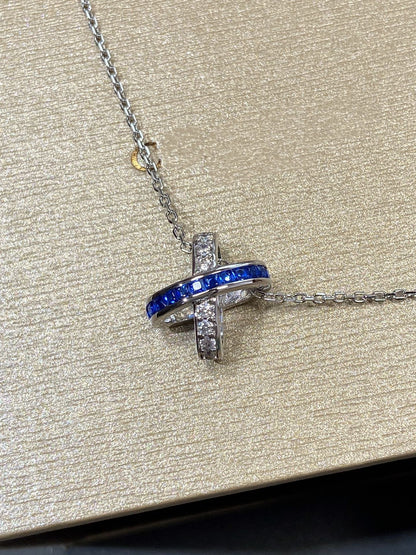 Mystic LIENS DIAMOND SILVER NECKLACE