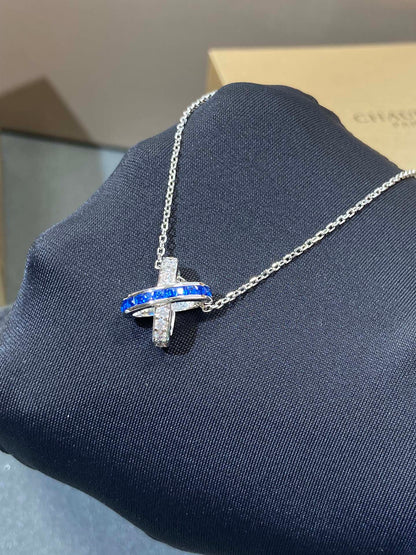 Mystic LIENS DIAMOND SILVER NECKLACE