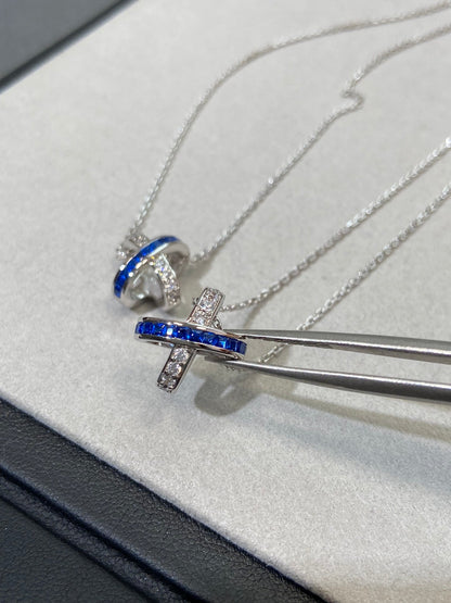 Mystic LIENS DIAMOND SILVER NECKLACE