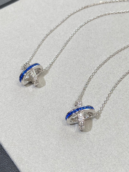 Mystic LIENS DIAMOND SILVER NECKLACE