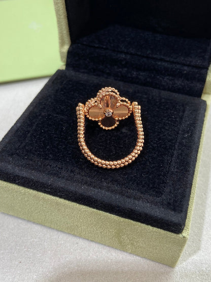 Mysitc CLOVER RIVERSIBLE ROSE GOLD RING