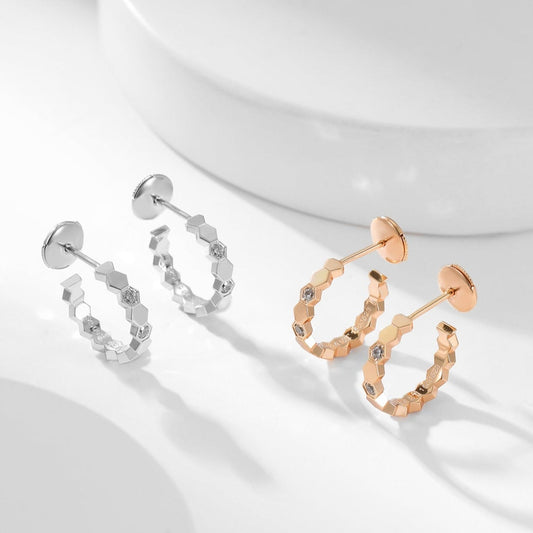 Mysitc BEE LOVE DIAMOND HOOP EARRINGS