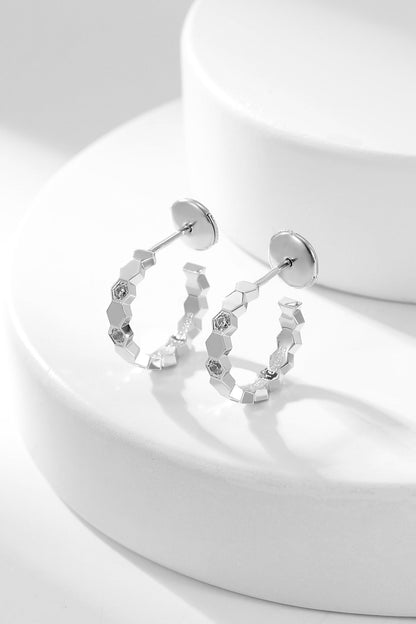 Mysitc BEE LOVE DIAMOND HOOP EARRINGS