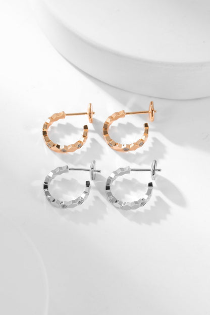 Mysitc BEE LOVE DIAMOND HOOP EARRINGS