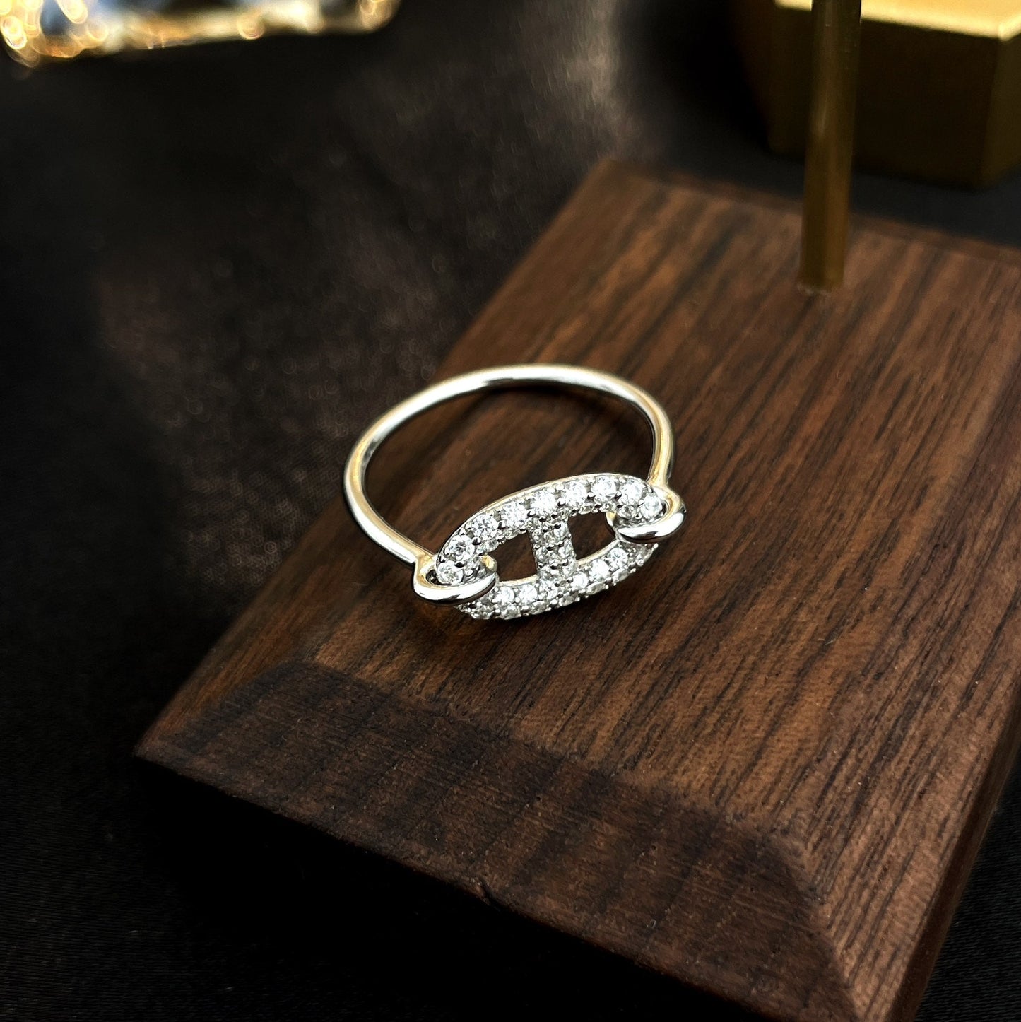 Mysitc RONDE SMALL SILVER DIAMOND RING