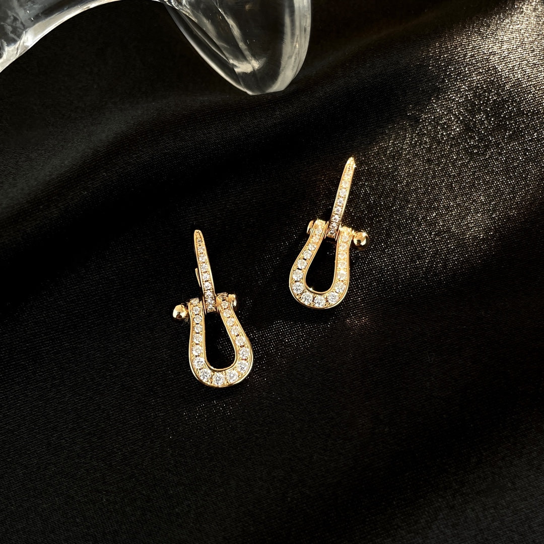 Mysitc FORCE 10 FULL DIAMOND DROP EARRINGS MEDIUM MODEL
