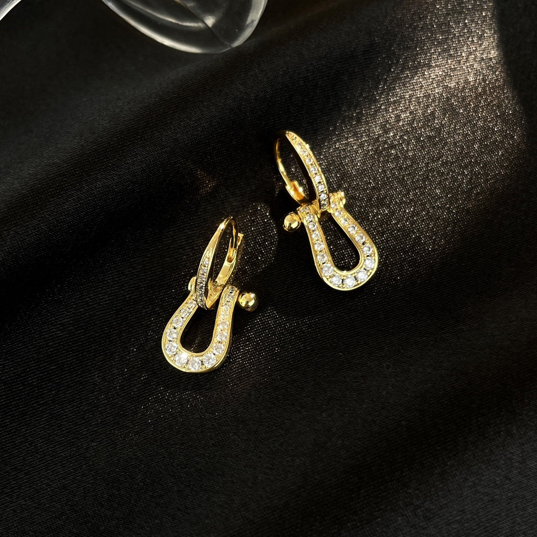 Mysitc FORCE 10 FULL DIAMOND DROP EARRINGS MEDIUM MODEL