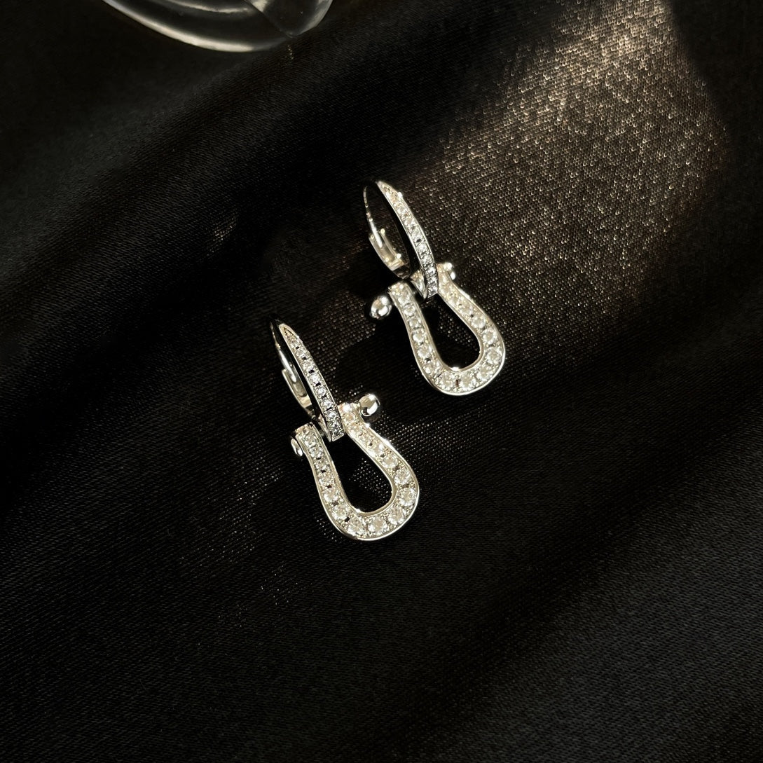 Mysitc FORCE 10 FULL DIAMOND DROP EARRINGS MEDIUM MODEL