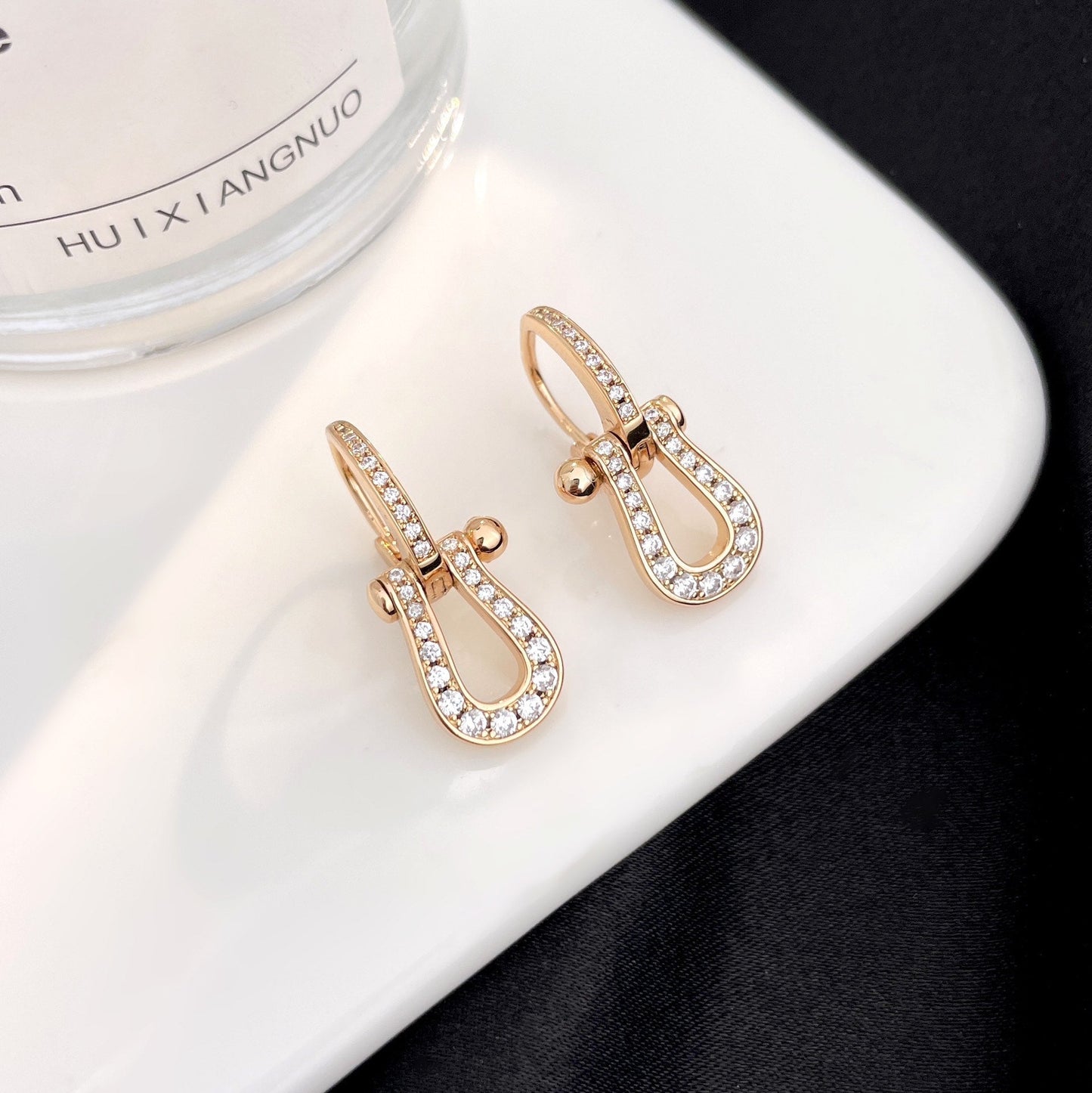 Mysitc FORCE 10 FULL DIAMOND DROP EARRINGS MEDIUM MODEL