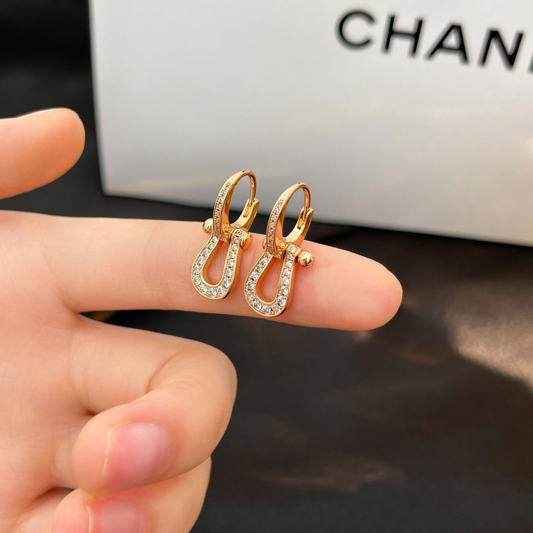 Mysitc FORCE 10 FULL DIAMOND DROP EARRINGS MEDIUM MODEL