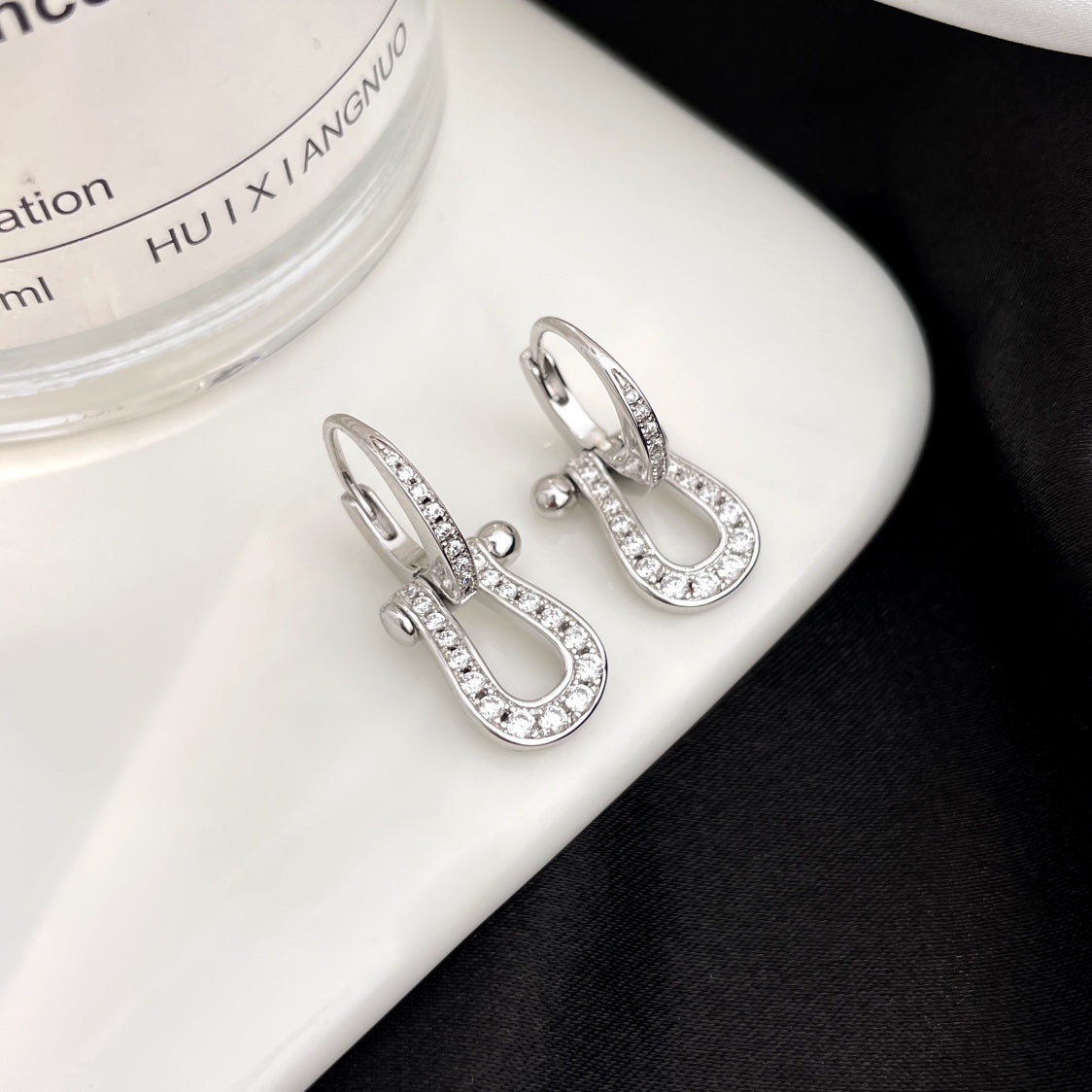 Mysitc FORCE 10 FULL DIAMOND DROP EARRINGS MEDIUM MODEL