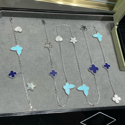 Mystic LUCKY CLOVER SILVER 11モチーフネックレス