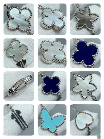 Mystic LUCKY CLOVER SILVER 11モチーフネックレス