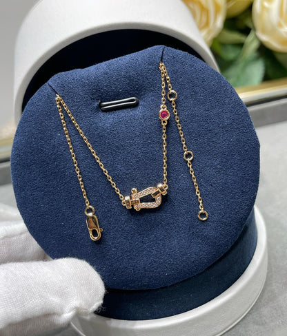 Mysitc FORCE 10 DIAMOND PINK GOLD NECKLACE
