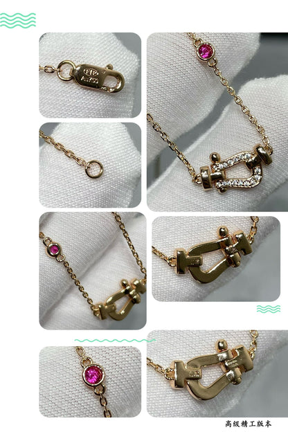 Mysitc FORCE 10 DIAMOND PINK GOLD NECKLACE