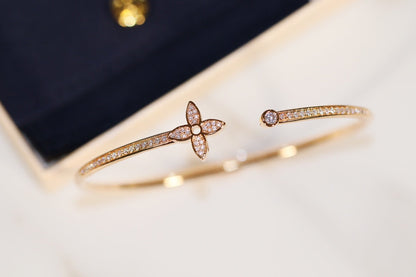 Mysitc IDYLLE GOLD OPEN BRACELET DIAMOND PAVED