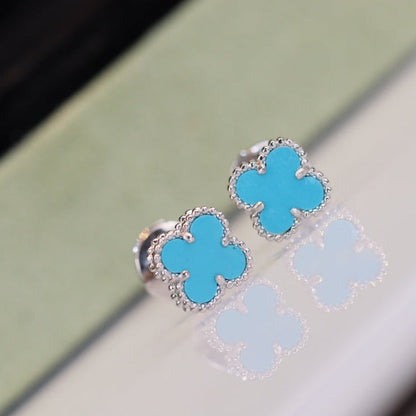 Mystic CLOVER MINI ターコイズ シルバー スタッドピアス