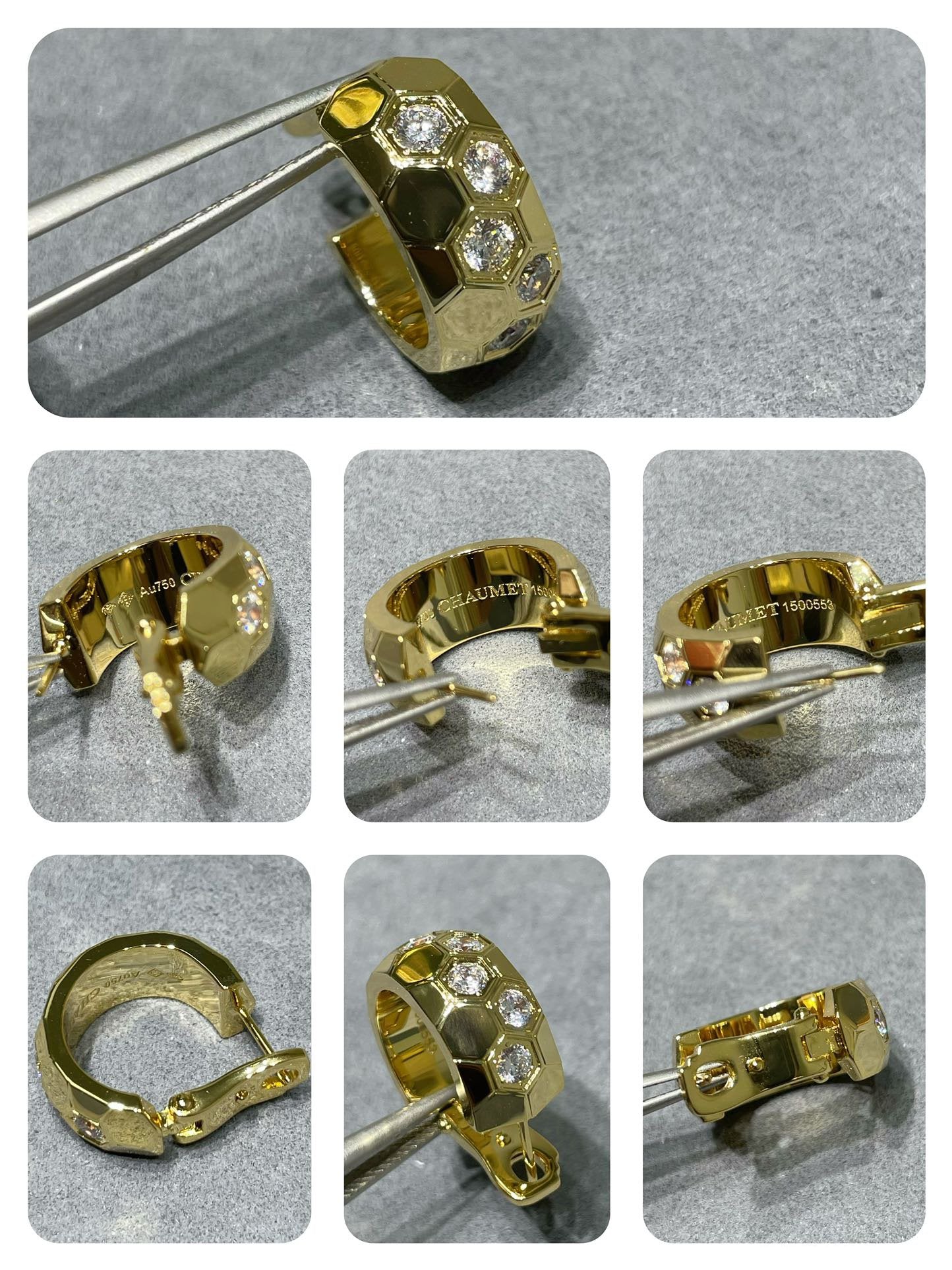 Mysitc BEE LOVE DIAMOND HOOP EARRINGS