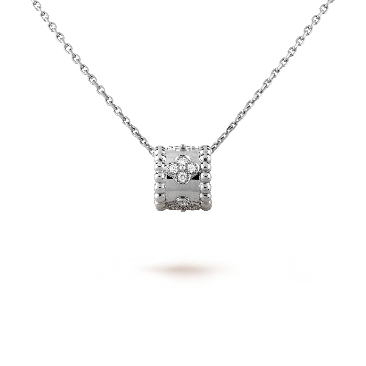 Mysitc PERLEE PEDANT SIVLER DIAMOND NECKLACE
