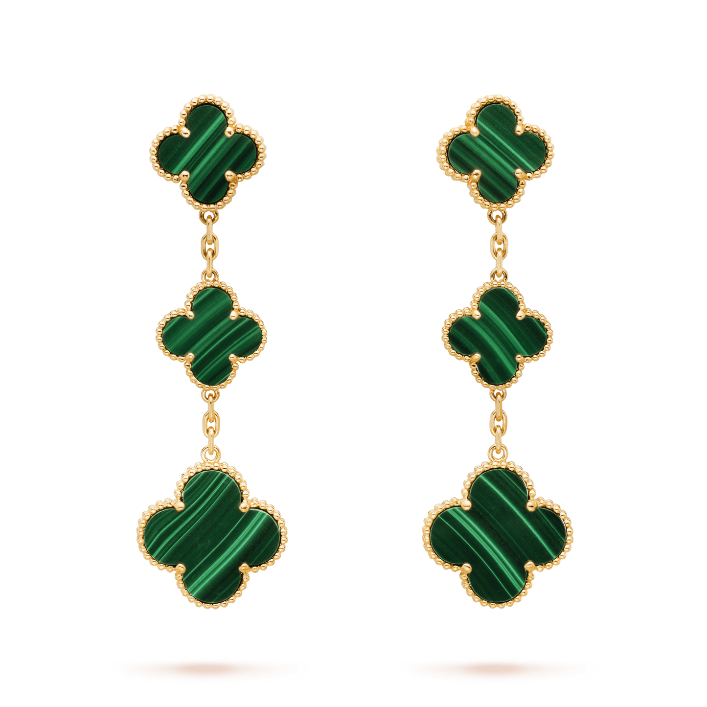 Mysitc CLOVER MALACHITE 3 MOTIFS GOLD