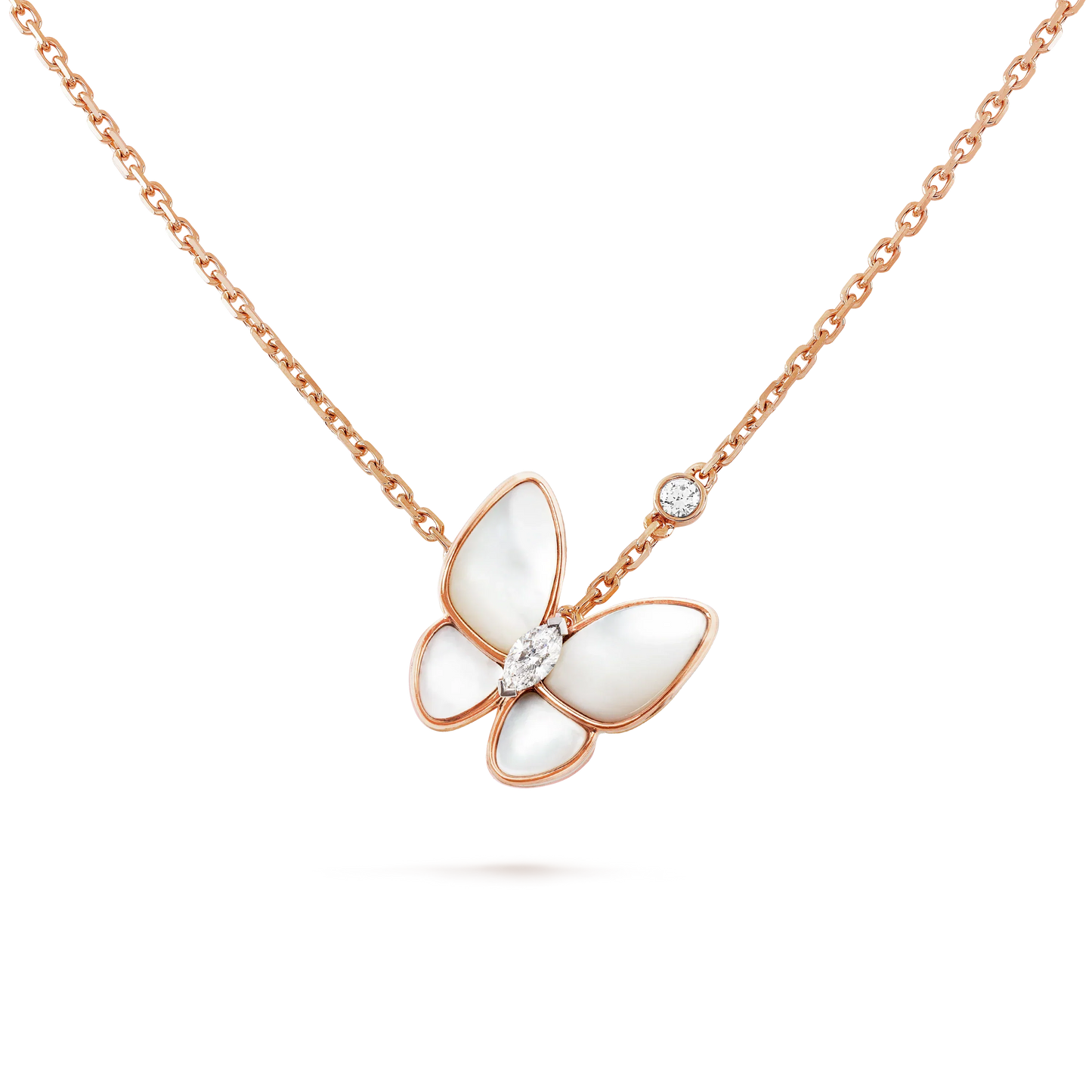 Mysitc BUTTERFLY MOP DIAMOND NECKLACE