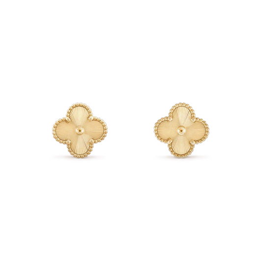 Mysitc CLOVER MINI 9.5MM LASER EARRINGS