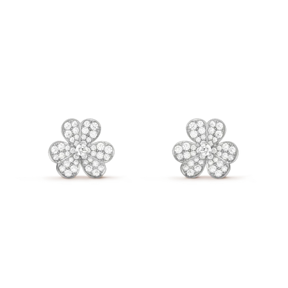 Mystic CLOVER COMOS DIAMOND EARRINGS SILVER