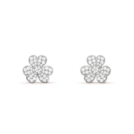 Mysitc CLOVER COMOS DIAMOND EARRINGS SILVER