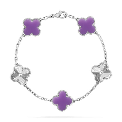 [Mysitc ]New CLOVER 5 MOTIF LIGHT PURPLE BRACELET COLLECTION
