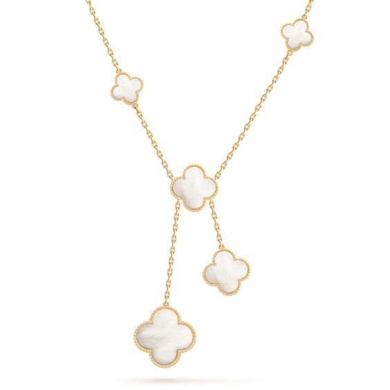 Mysitc CLOVER MOTHER OF PEARL NECKLACE 6 MOTIF