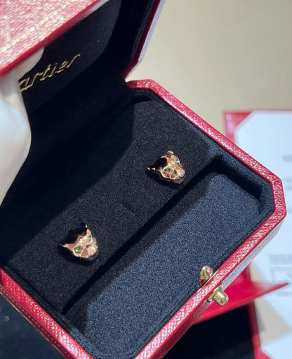 [Mysitc ] CHRRTAH-PRINT STUD EARRINGS, THREE COLORS