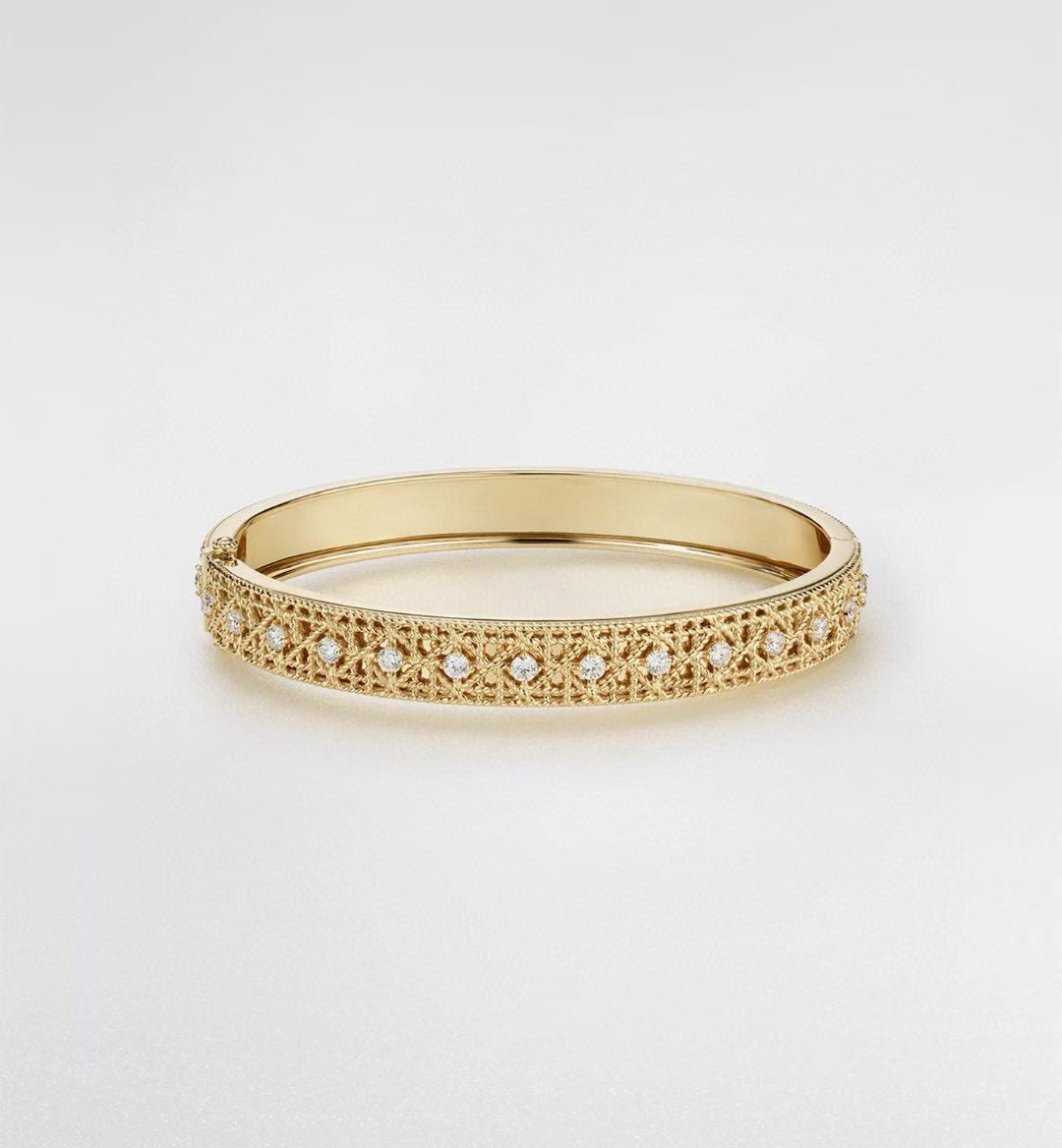[Mysitc ] 2026 WOVEN-PATTERN BRACELET SET WITH FULL DIAMOND INLAY THREE-COLORS