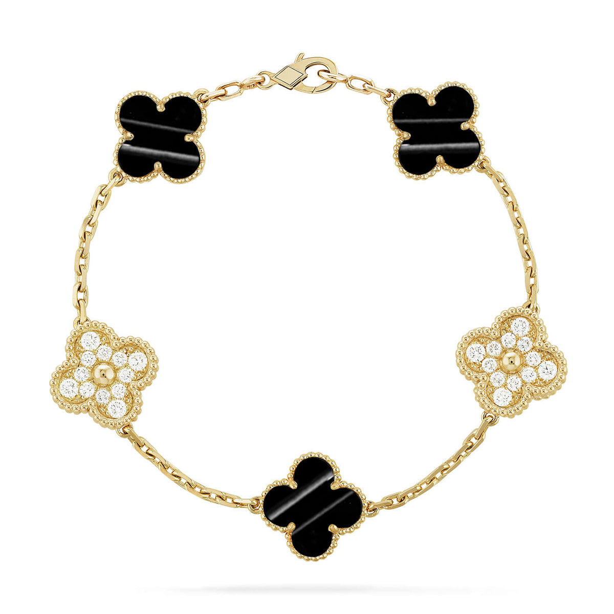 [Mysitc ]New  CLOVER 5 MOTIF PULSAR STONE BRACELET COLLECTION