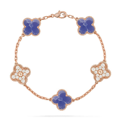 [Mysitc ]New CLOVER 5 MOTIF BLUE VEINS BRACELET COLLECTION