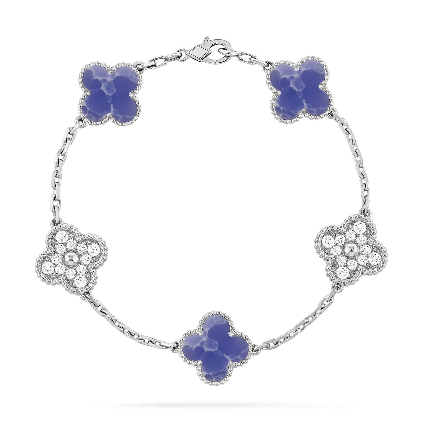 [Mysitc ]New CLOVER 5 MOTIF BLUE VEINS BRACELET COLLECTION