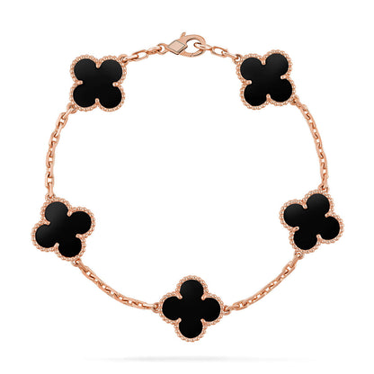 [Mysitc ]New CLOVER 5 MOTIF ONYXS BRACELET COLLECTION