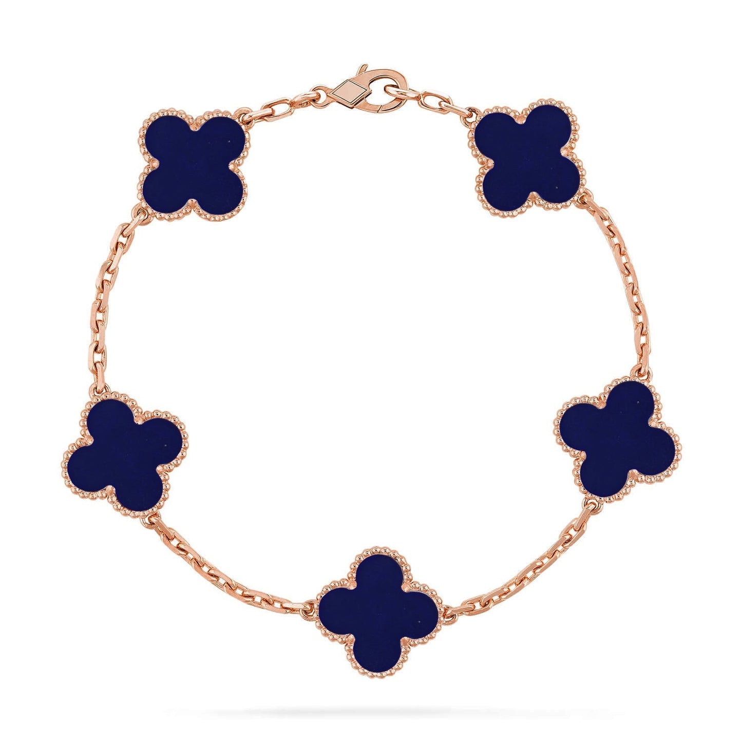 [Mysitc ]New CLOVER 5 MOTIF LAPIS LAZULI BRACELET COLLECTION