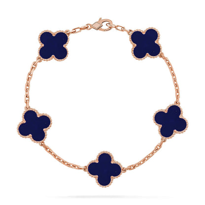 [Mysitc ]New CLOVER 5 MOTIF LAPIS LAZULI BRACELET COLLECTION