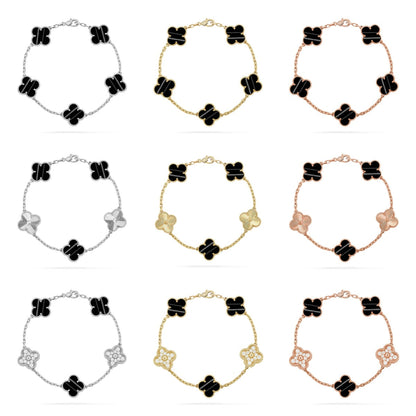 [Mysitc ]New  CLOVER 5 MOTIF PULSAR STONE BRACELET COLLECTION