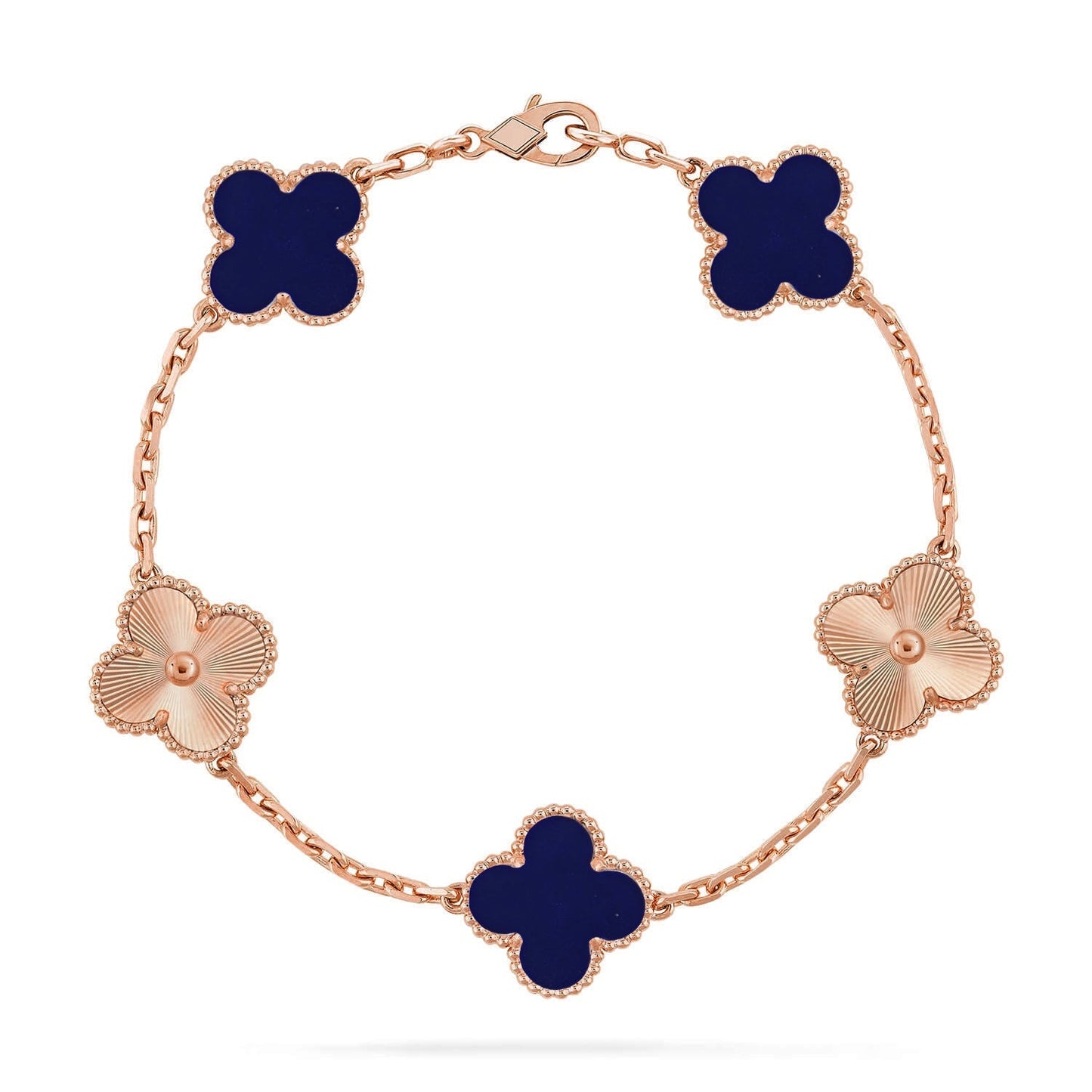 [Mysitc ]New CLOVER 5 MOTIF LAPIS LAZULI BRACELET COLLECTION