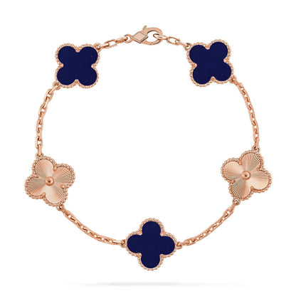 [Mysitc ]New CLOVER 5 MOTIF LAPIS LAZULI BRACELET COLLECTION