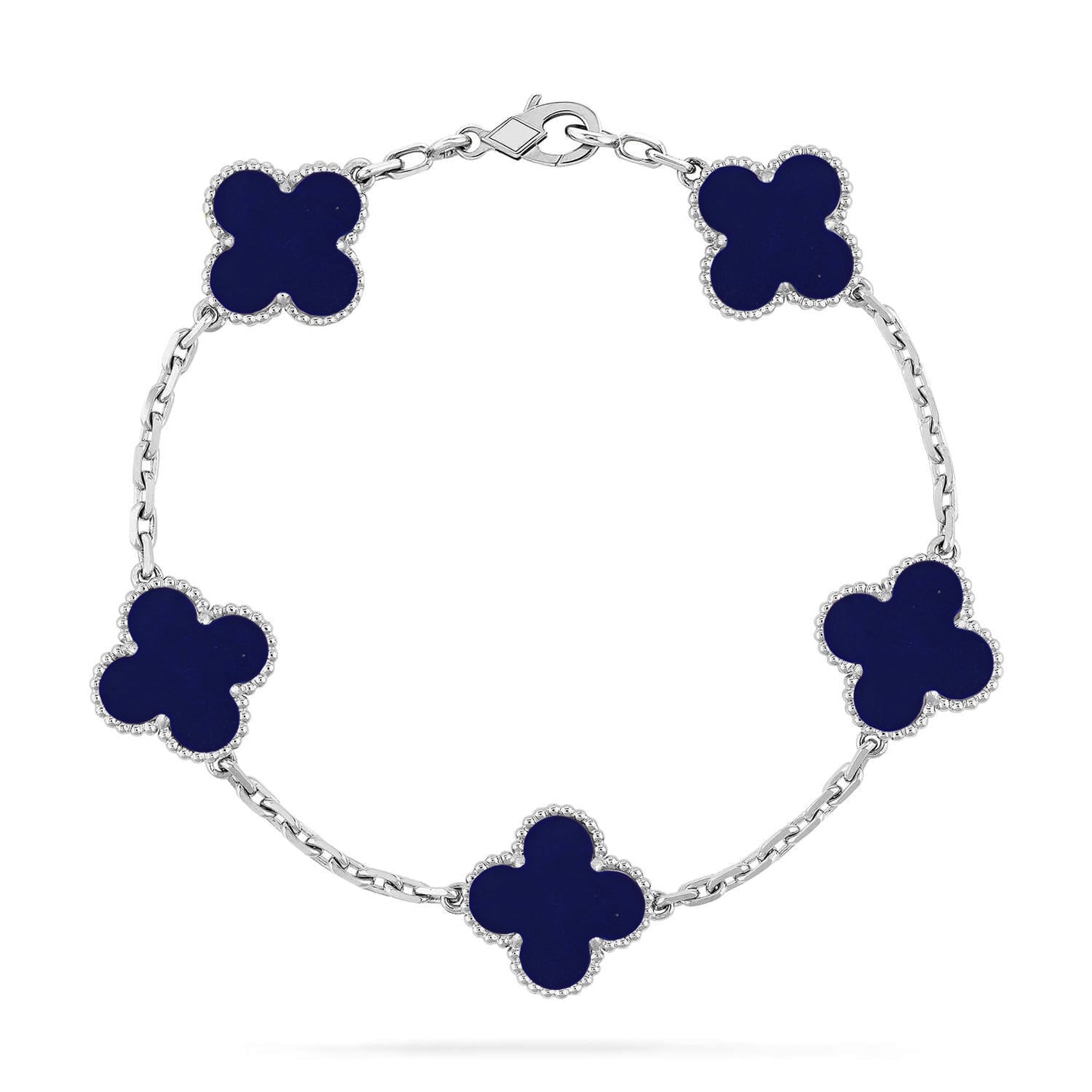 [Mysitc ]New CLOVER 5 MOTIF LAPIS LAZULI BRACELET COLLECTION