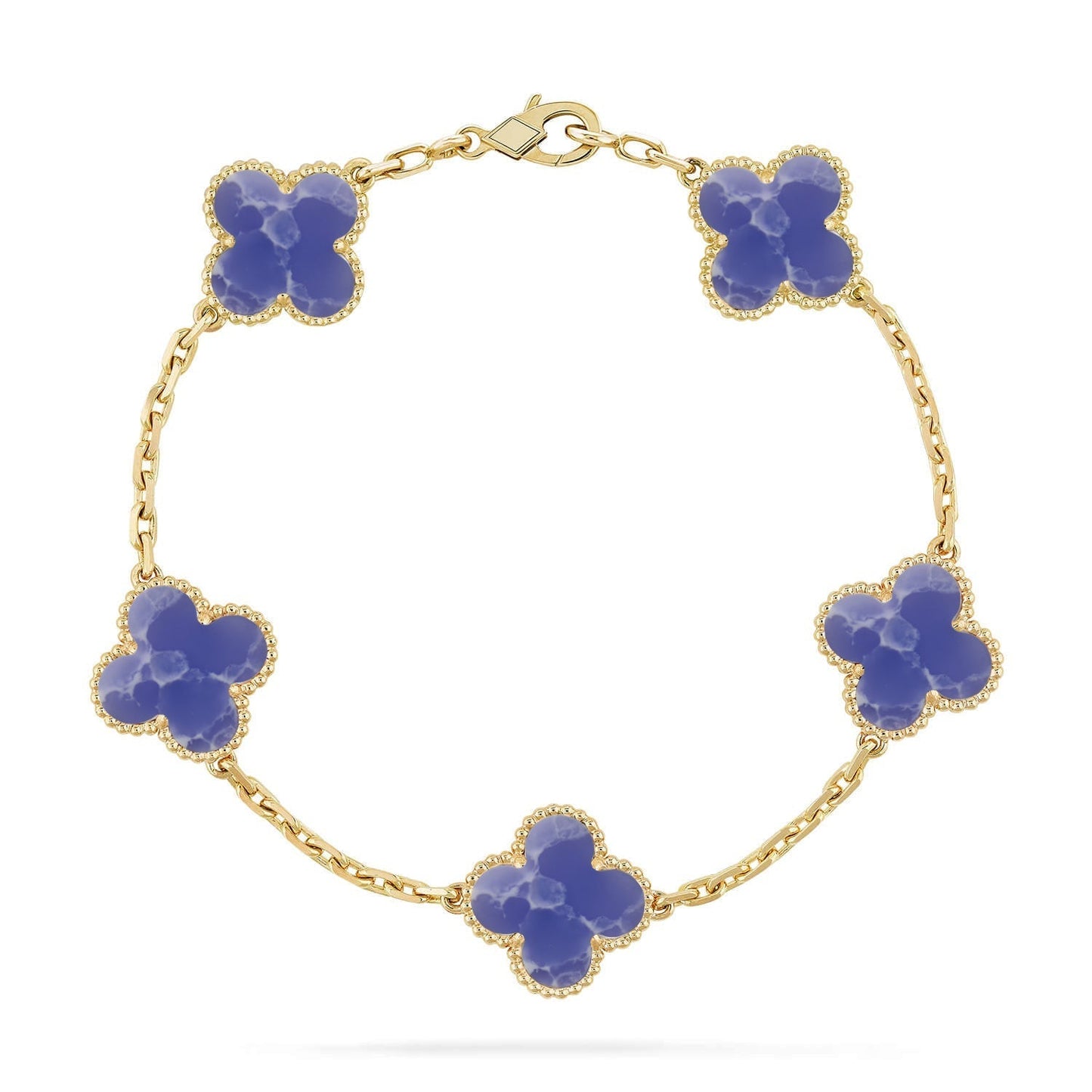 [Mysitc ]New CLOVER 5 MOTIF BLUE VEINS BRACELET COLLECTION