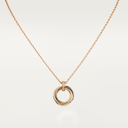 Mysitc TRINITY NECKLACE GOLD  DIAMONDS