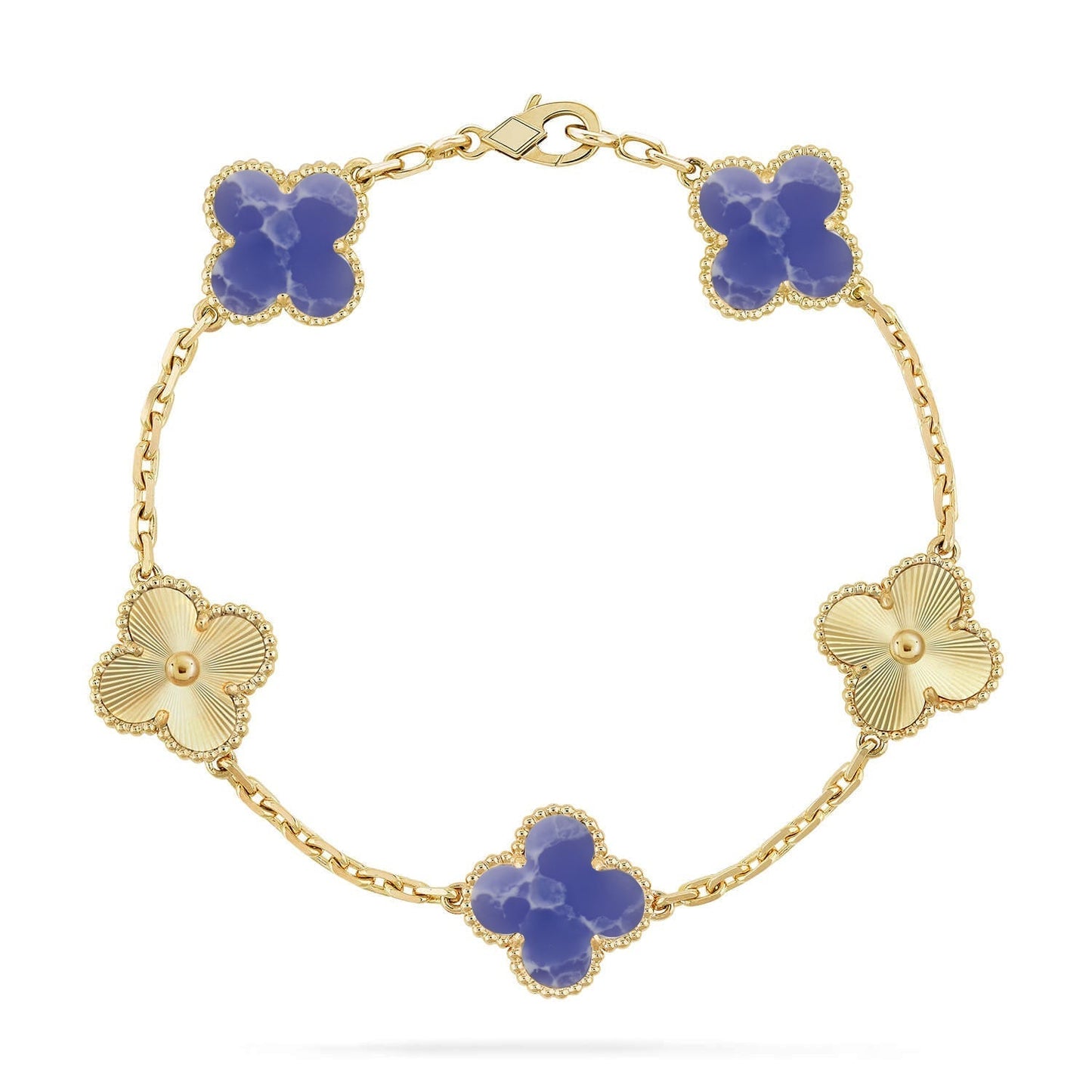 [Mysitc ]New CLOVER 5 MOTIF BLUE VEINS BRACELET COLLECTION